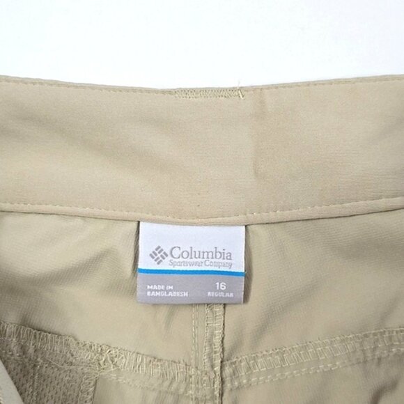Columbia Women's Silver Ridge Utility Convertible Lightweight Pants Sand Size 16 - Picture 7 of 16